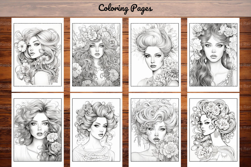 Beautiful High Fashion Coloring Book - CraftNest - Digital Crafting and Art