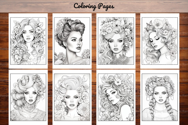 Beautiful High Fashion Coloring Book - CraftNest - Digital Crafting and Art