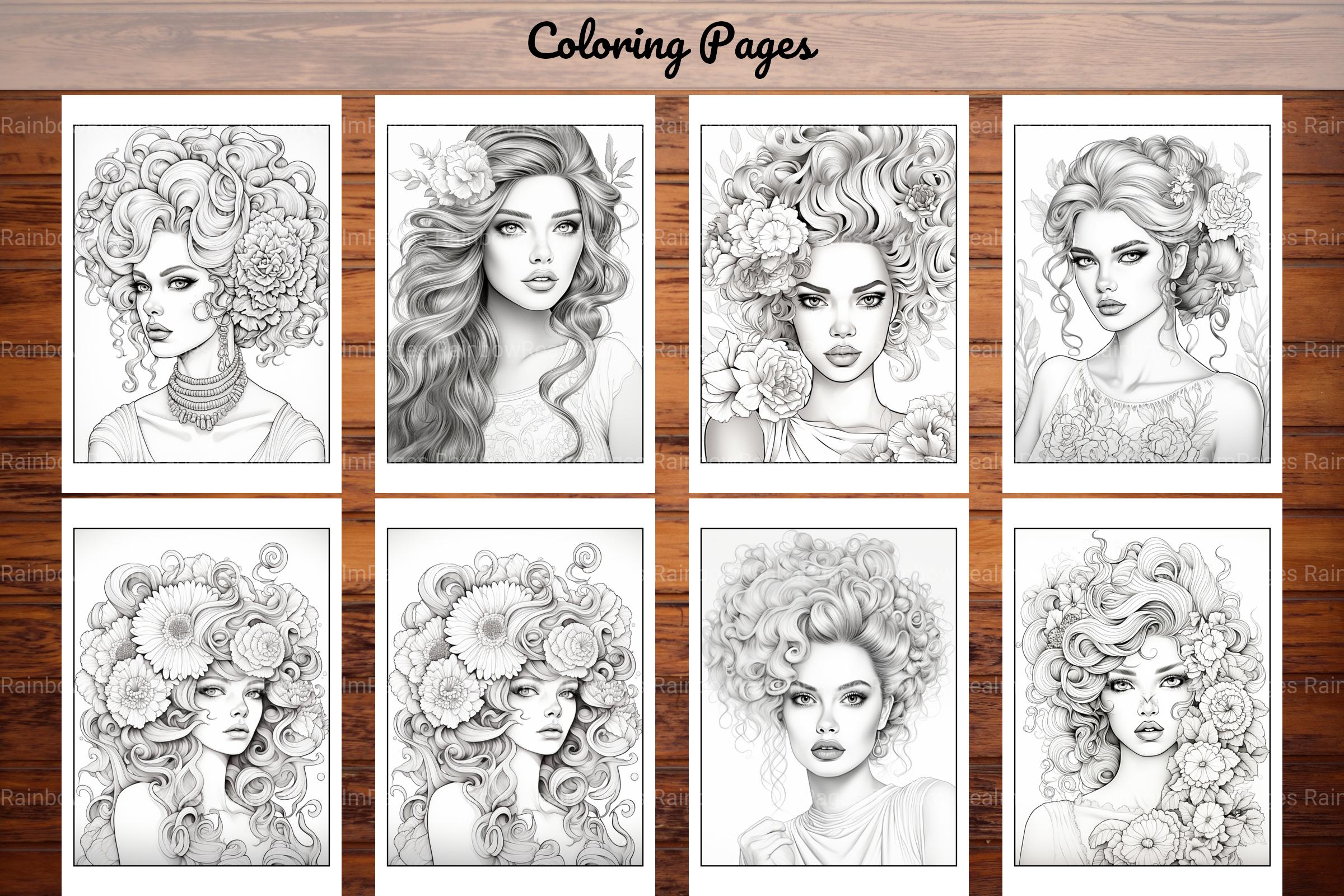 Beautiful High Fashion Coloring Book - CraftNest - Digital Crafting and Art