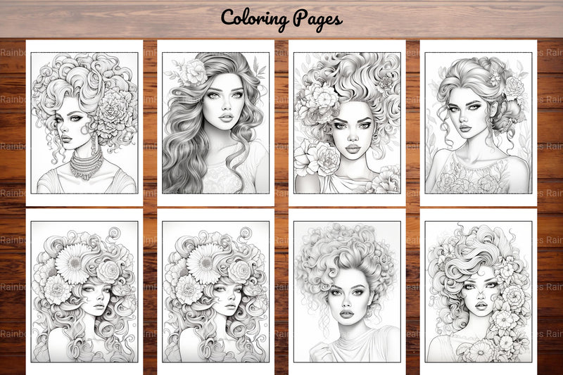 Beautiful High Fashion Coloring Book - CraftNest - Digital Crafting and Art