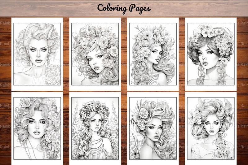 Beautiful High Fashion Coloring Book - CraftNest - Digital Crafting and Art