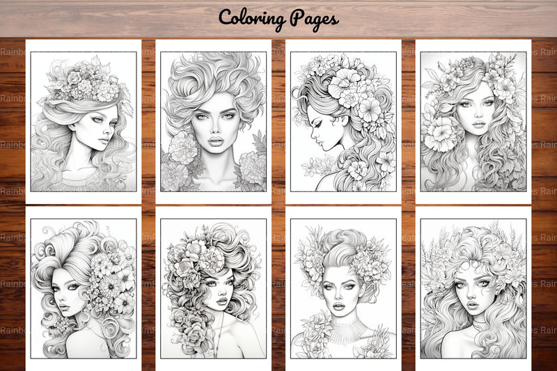 Beautiful High Fashion Coloring Book - CraftNest - Digital Crafting and Art