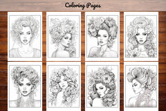 Beautiful High Fashion Coloring Book - CraftNest - Digital Crafting and Art