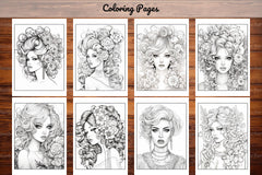 Beautiful High Fashion Coloring Book - CraftNest - Digital Crafting and Art