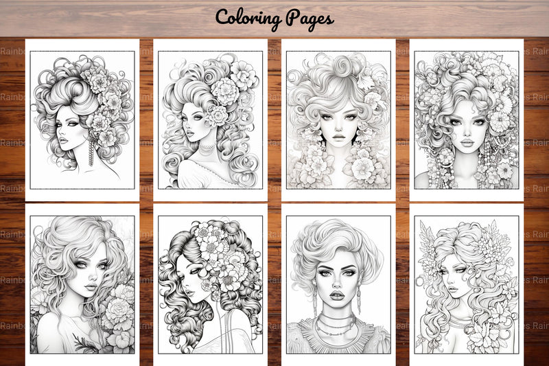 Beautiful High Fashion Coloring Book - CraftNest - Digital Crafting and Art