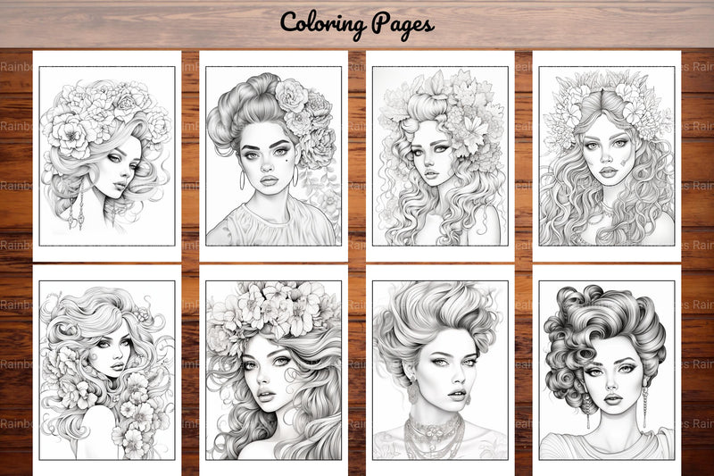 Beautiful High Fashion Coloring Book - CraftNest - Digital Crafting and Art