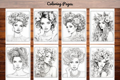 Beautiful High Fashion Coloring Book - CraftNest - Digital Crafting and Art
