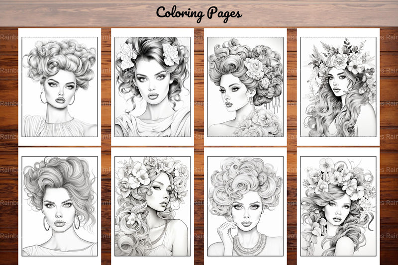 Beautiful High Fashion Coloring Book - CraftNest - Digital Crafting and Art
