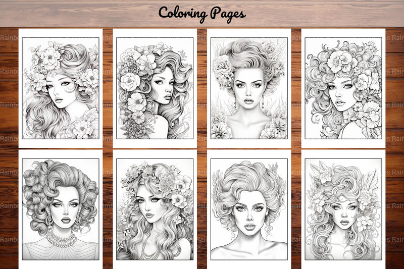 Beautiful High Fashion Coloring Book - CraftNest - Digital Crafting and Art