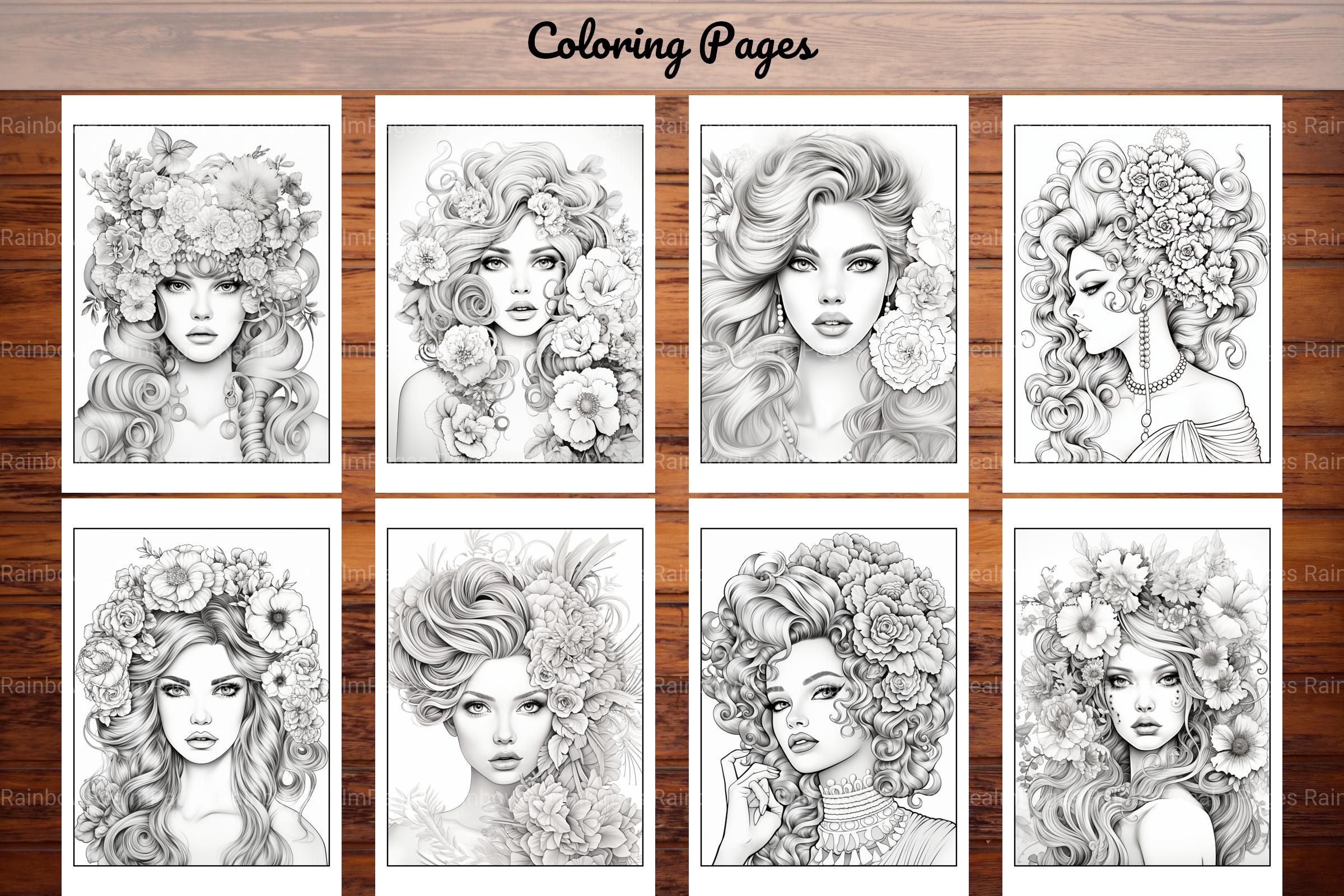 Beautiful High Fashion Coloring Book - CraftNest - Digital Crafting and Art