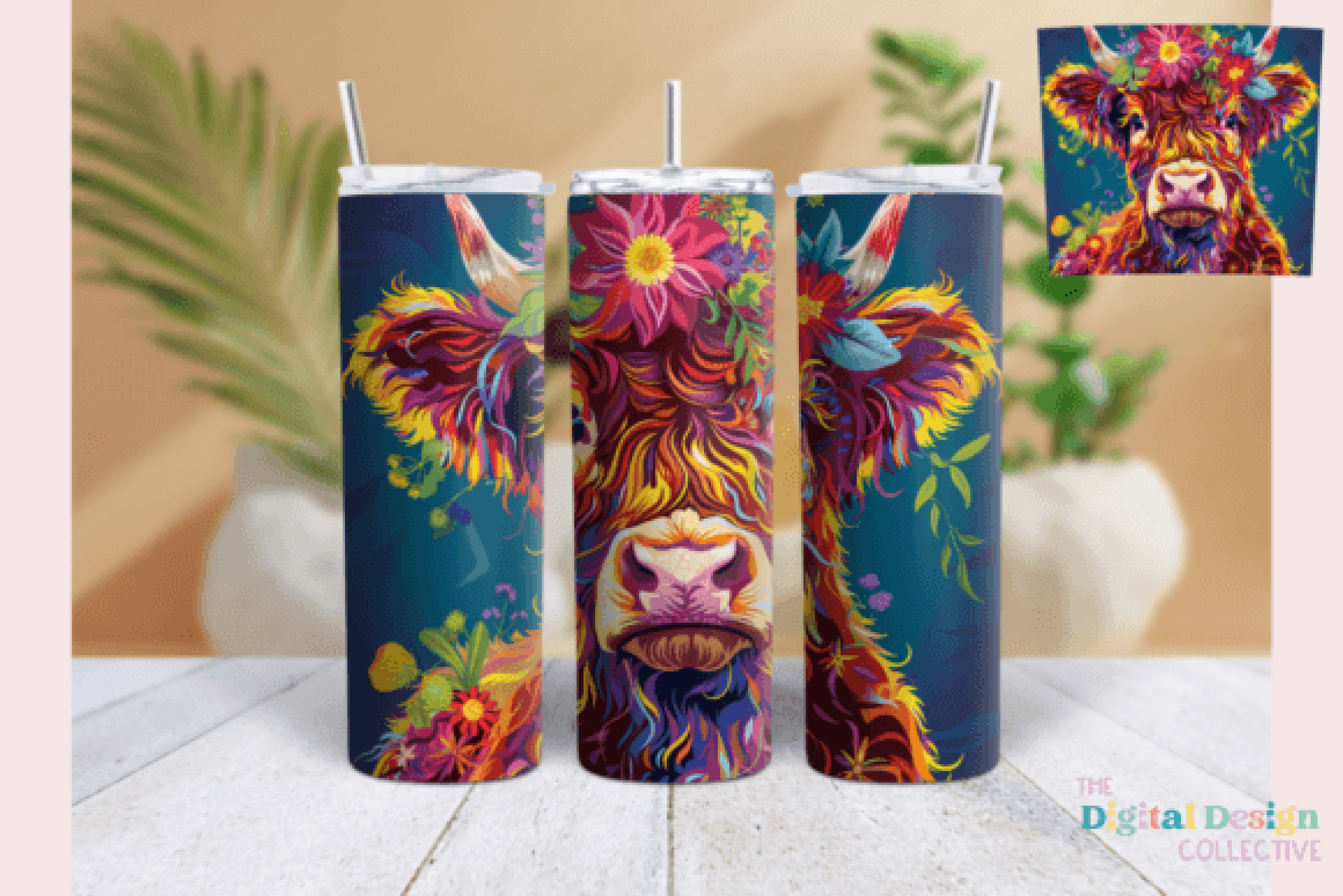 Highland Cow Tumbler Wrap Bundle
