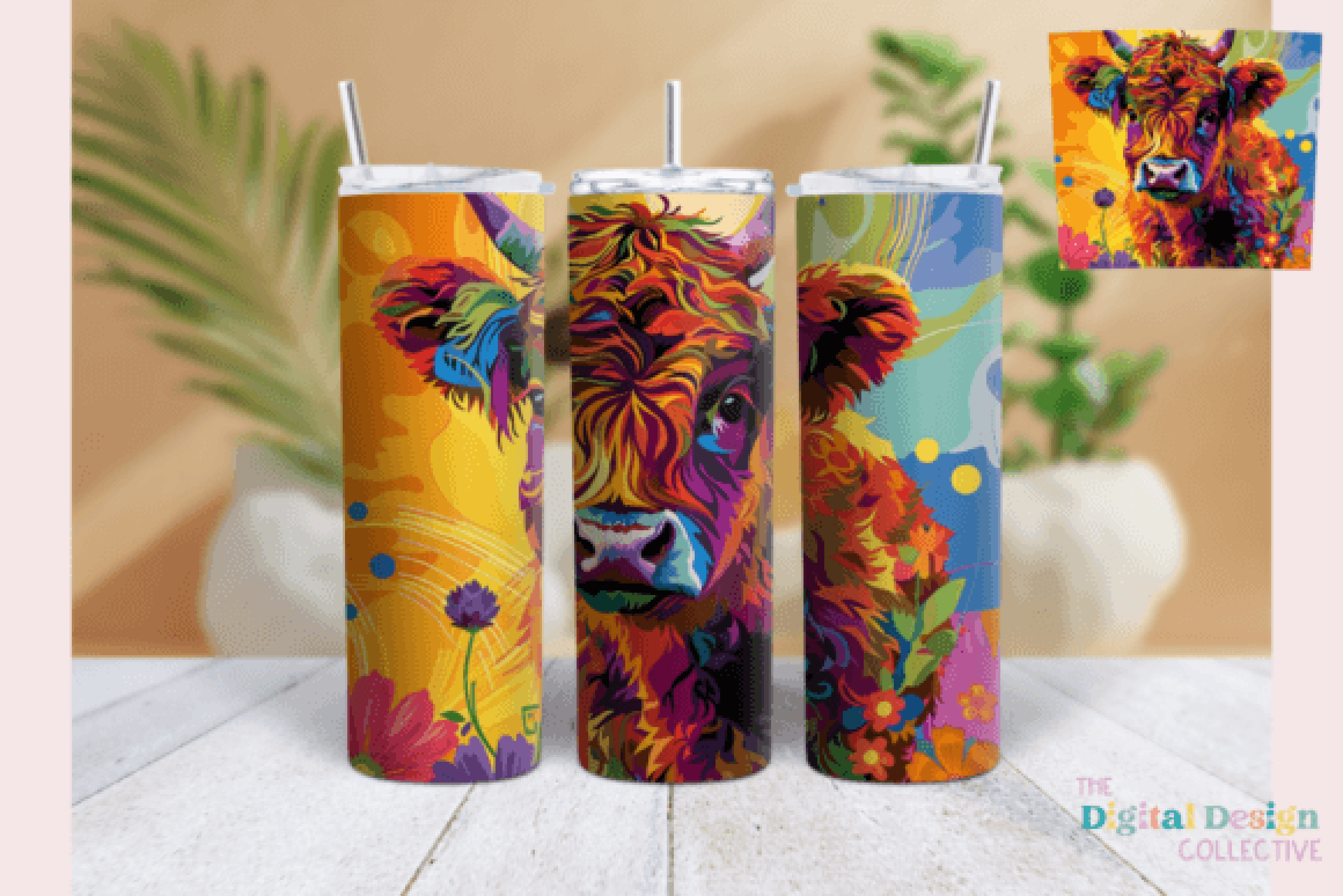 Highland Cow Tumbler Wrap Bundle
