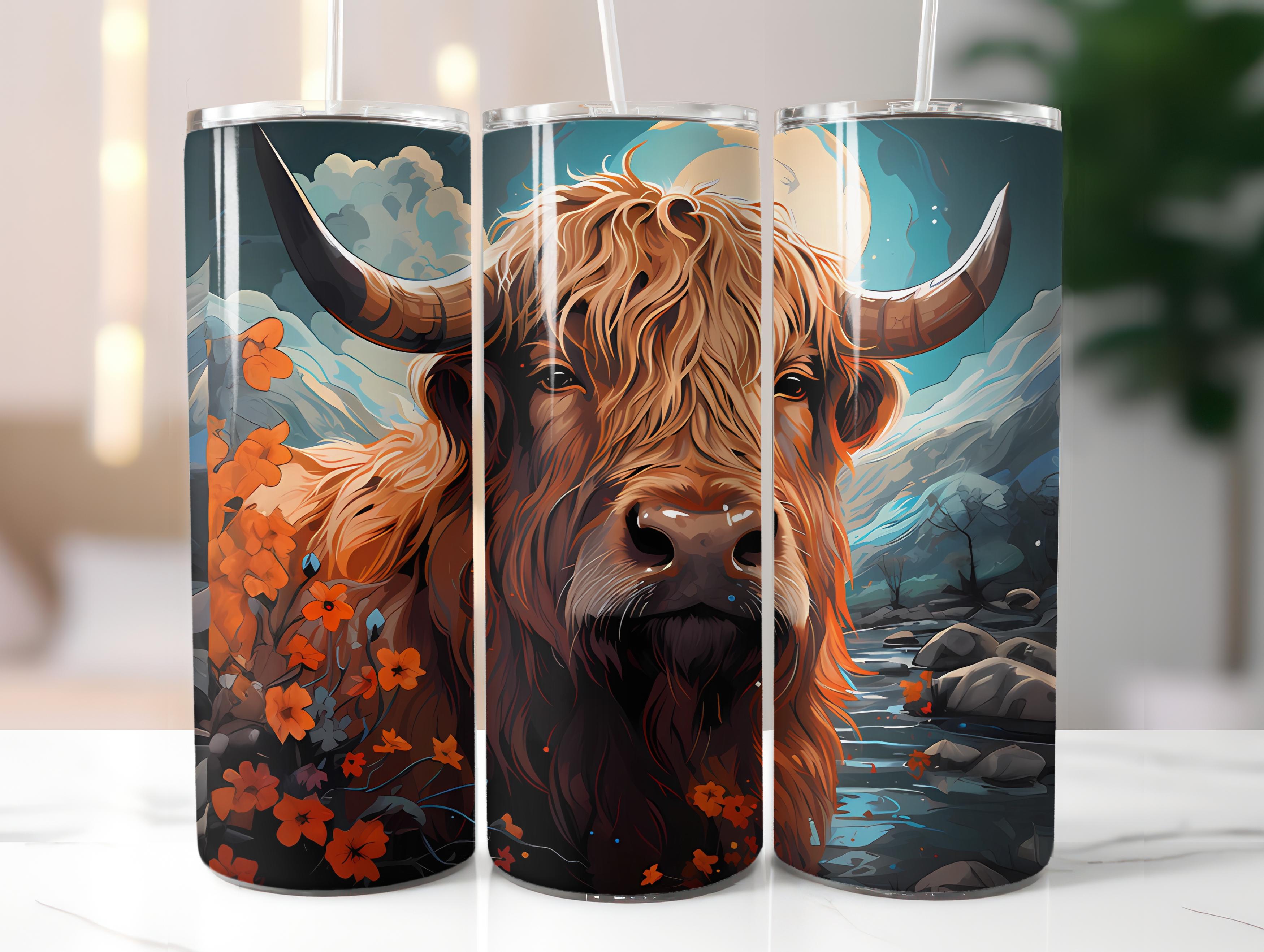 Highland Cow 1 Tumbler Wrap - CraftNest