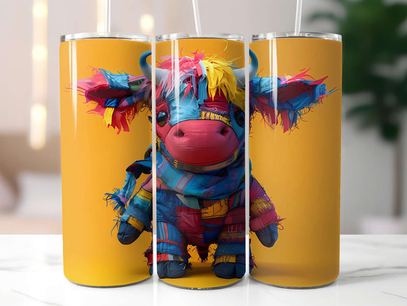 Highland Cow Summer 1 Tumbler Wrap - CraftNest - Digital Crafting and Art