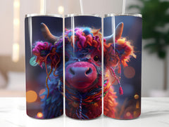 Highland Cow Easter 1 Tumbler Wrap - CraftNest