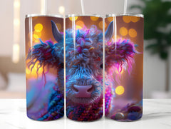 Highland Cow Easter 2 Tumbler Wrap - CraftNest