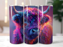 Highland Cow Summer 5 Tumbler Wrap - CraftNest - Digital Crafting and Art