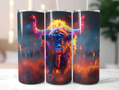 Highland Cow Summer 3 Tumbler Wrap - CraftNest - Digital Crafting and Art