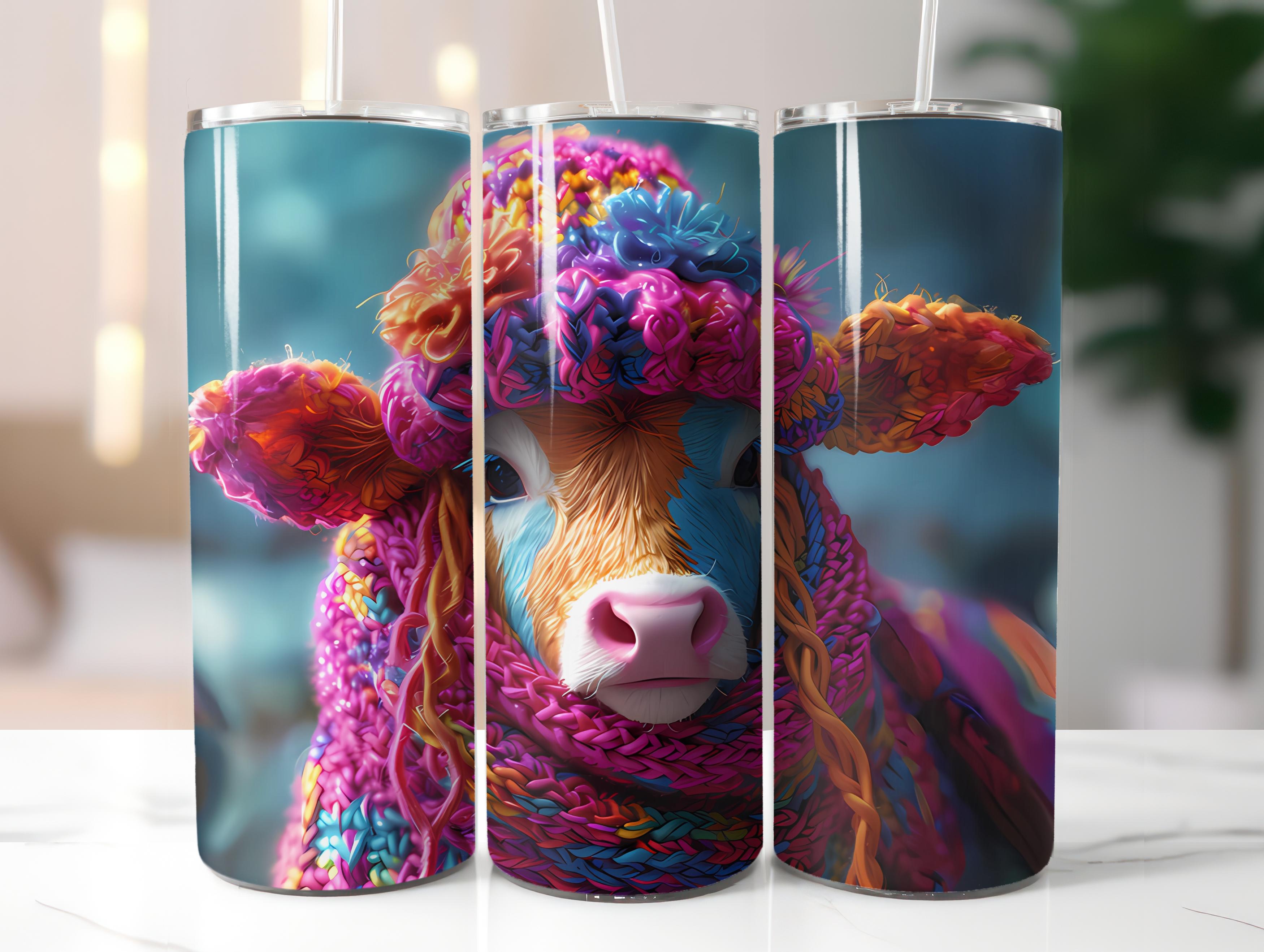 Highland Cow Easter 1 Tumbler Wrap - CraftNest