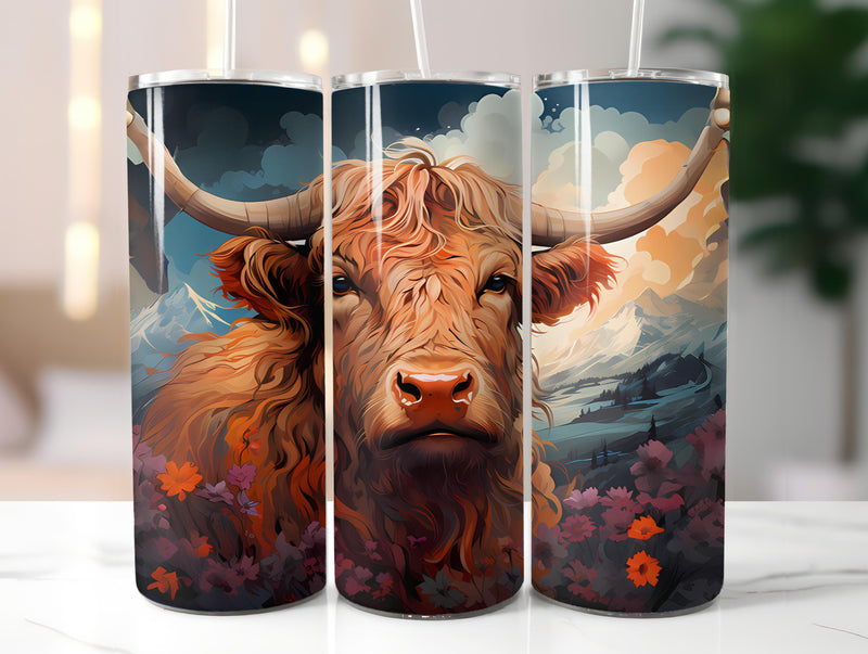 Highland Cow 1 Tumbler Wrap - CraftNest