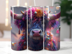 Highland Cow Easter 1 Tumbler Wrap - CraftNest