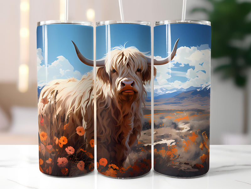 Highland Cow 1 Tumbler Wrap - CraftNest