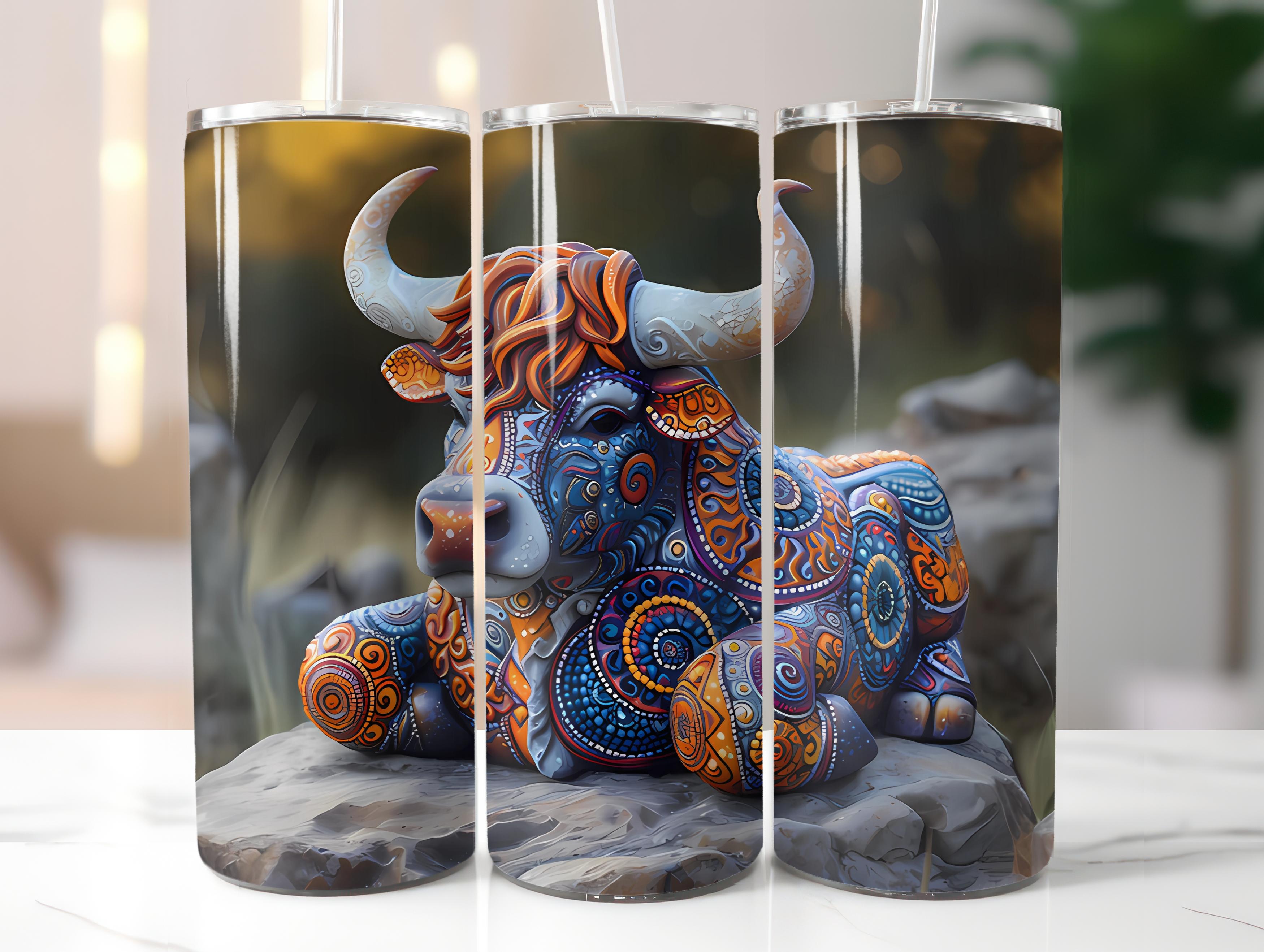 Highland Cow Easter 1 Tumbler Wrap - CraftNest