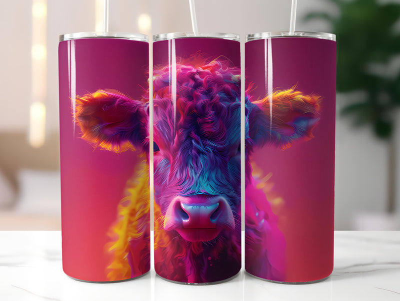 Highland Cow Easter 1 Tumbler Wrap - CraftNest