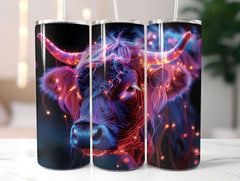 Highland Cow Summer 5 Tumbler Wrap - CraftNest - Digital Crafting and Art