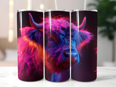 Highland Cow Easter 2 Tumbler Wrap - CraftNest