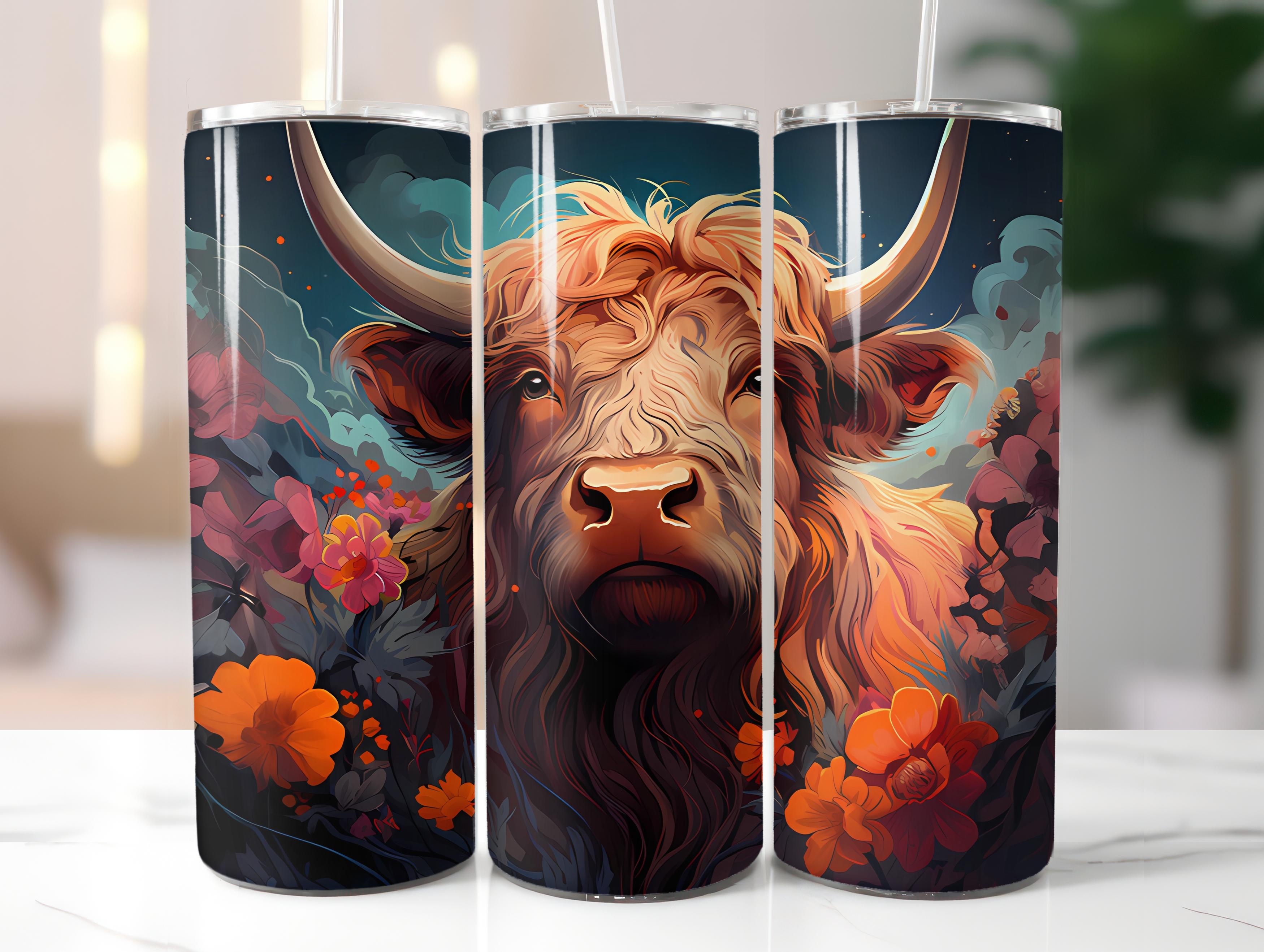 Highland Cow 1 Tumbler Wrap - CraftNest