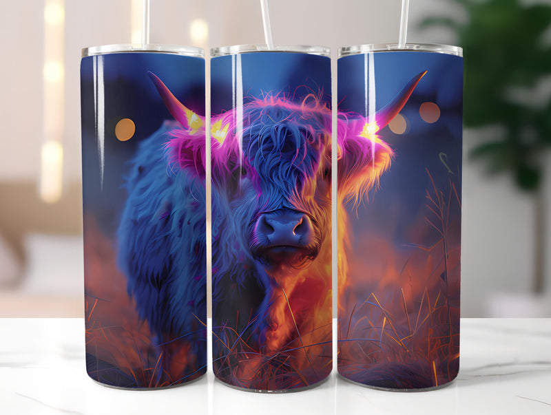 Highland Cow Easter 1 Tumbler Wrap - CraftNest