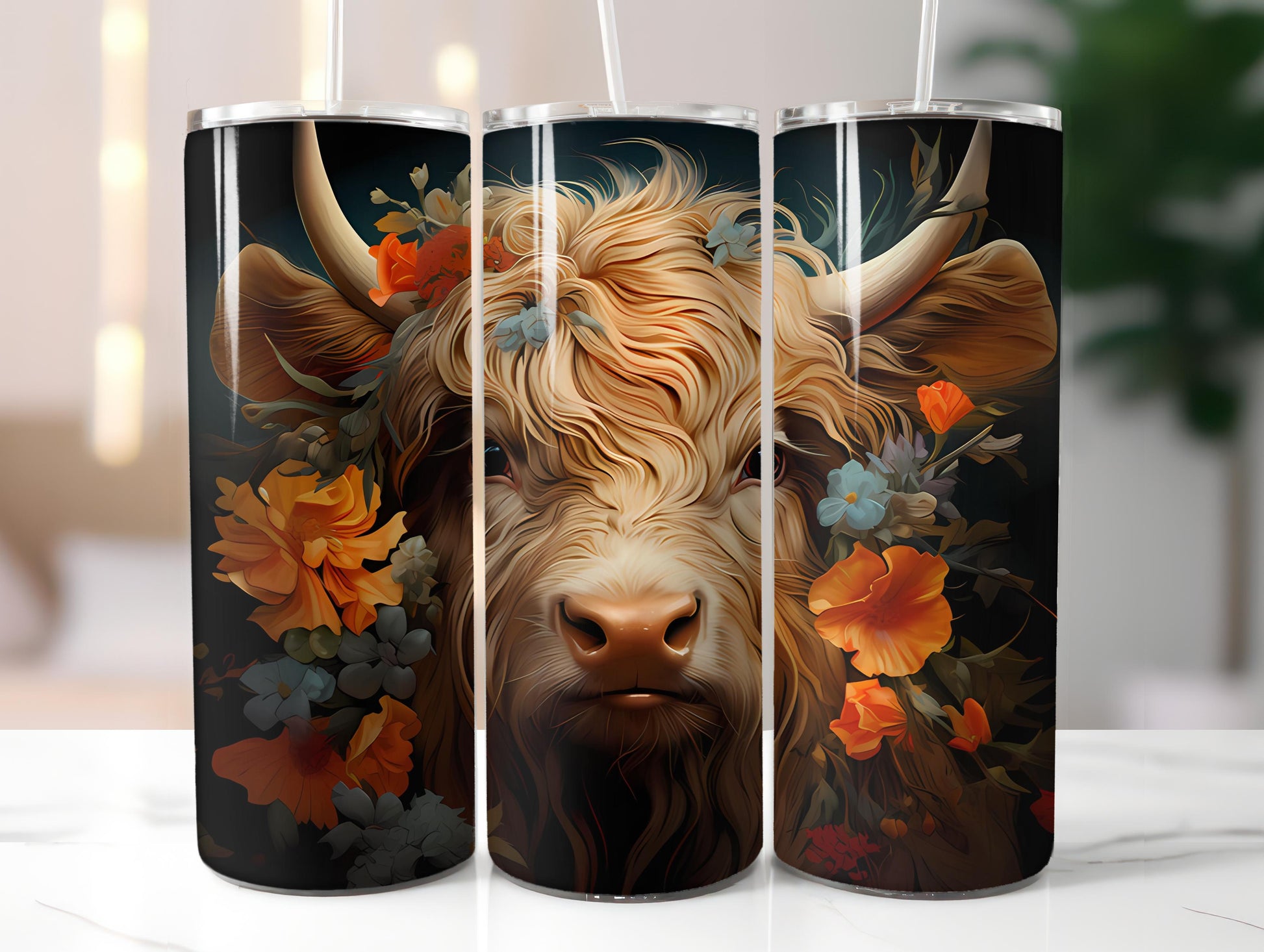 Highland Cow 1 Tumbler Wrap - CraftNest