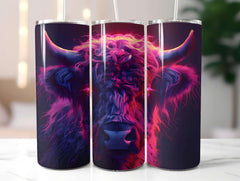 Highland Cow Summer 4 Tumbler Wrap - CraftNest - Digital Crafting and Art