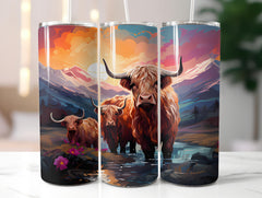 Highland Cow 1 Tumbler Wrap - CraftNest