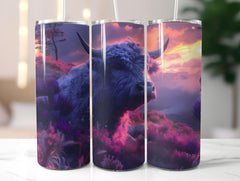 Highland Cow Easter 2 Tumbler Wrap - CraftNest