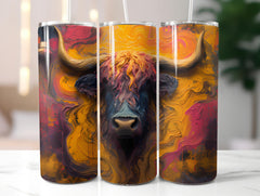 Highland Cow Easter 1 Tumbler Wrap - CraftNest