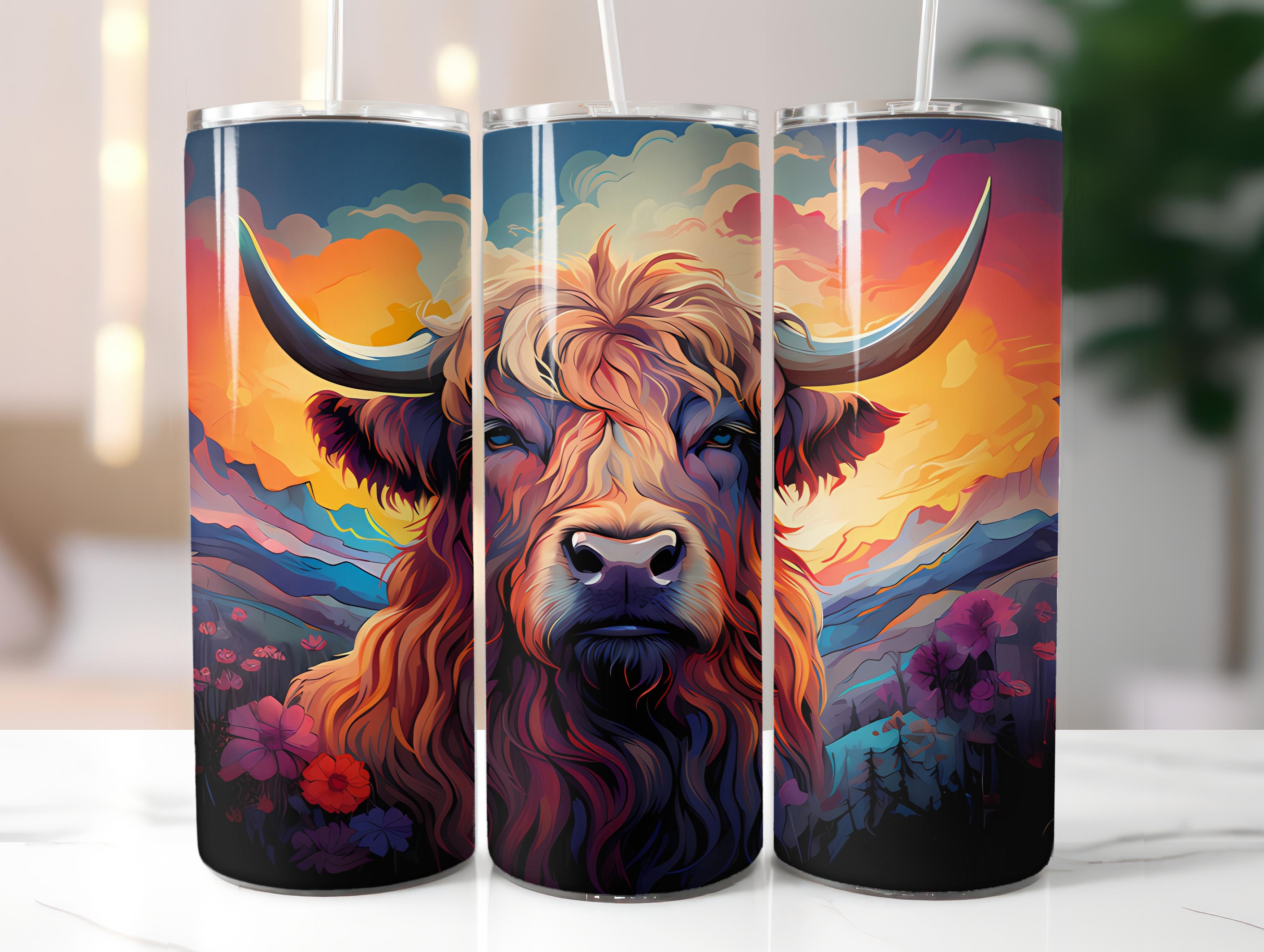 Highland Cow 1 Tumbler Wrap - CraftNest