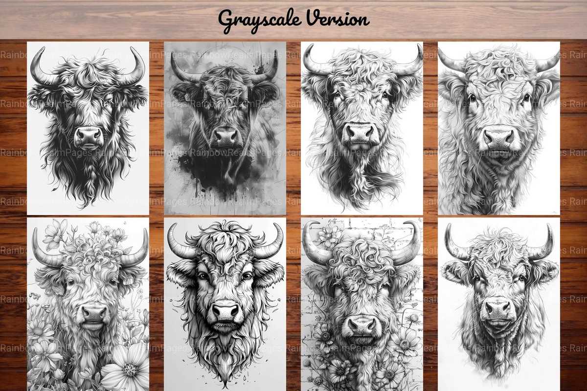 Highland Cow Summer Coloring Books - CraftNest - Digital Crafting and Art