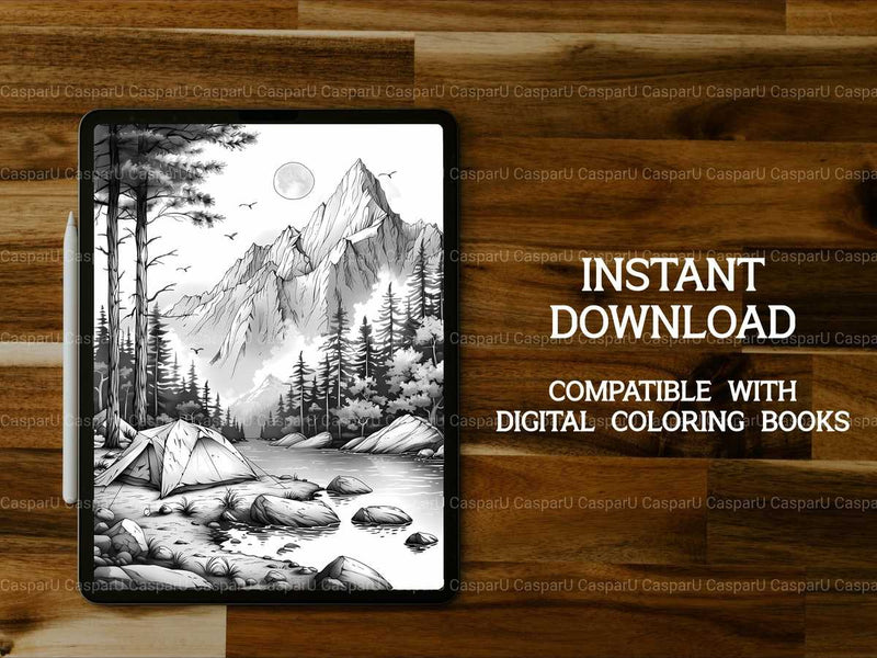 Hiking Coloring Books - CraftNest - Digital Crafting and Art