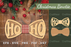 Ho Ho Ho Laser Cut Bowtie Clipart Bundle - CraftNest - Digital Crafting and Art