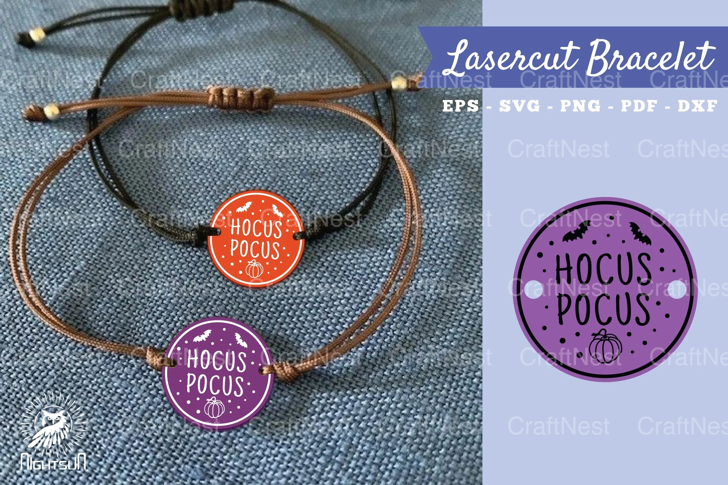 Hocus Pocus Laser Cut Bracelet Design Bundle - CraftNest - Digital Crafting and Art