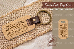 Hocus Pocus Laser Cut Keychain Design - CraftNest - Digital Crafting and Art