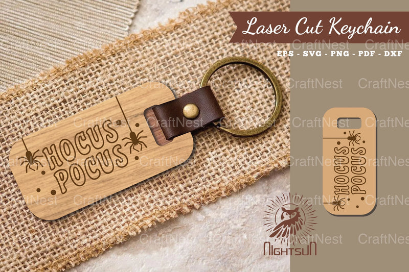 Hocus Pocus Laser Cut Keychain Design Bundle - CraftNest - Digital Crafting and Art