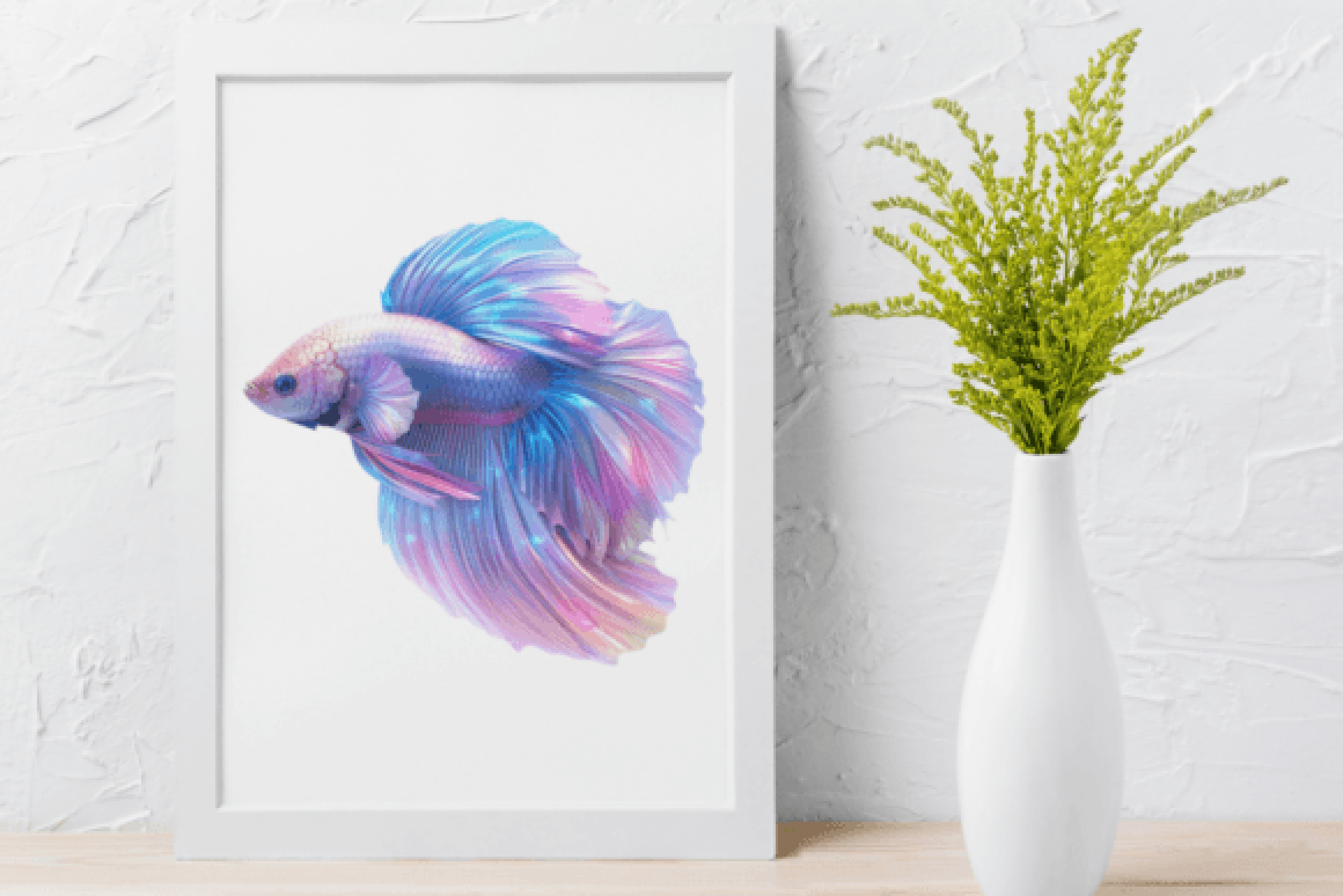 Holographic Beta Fish Clipart Bundle