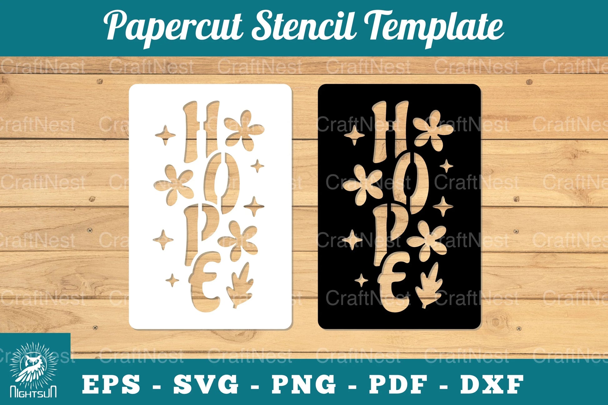 Hope Papercut Stencil Clipart Bundle - CraftNest - Digital Crafting and Art