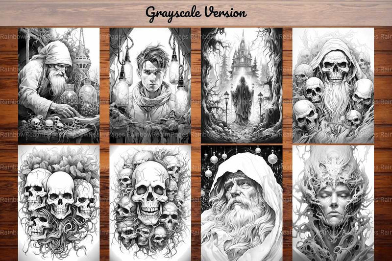 Horror Christmas Coloring Books - CraftNest