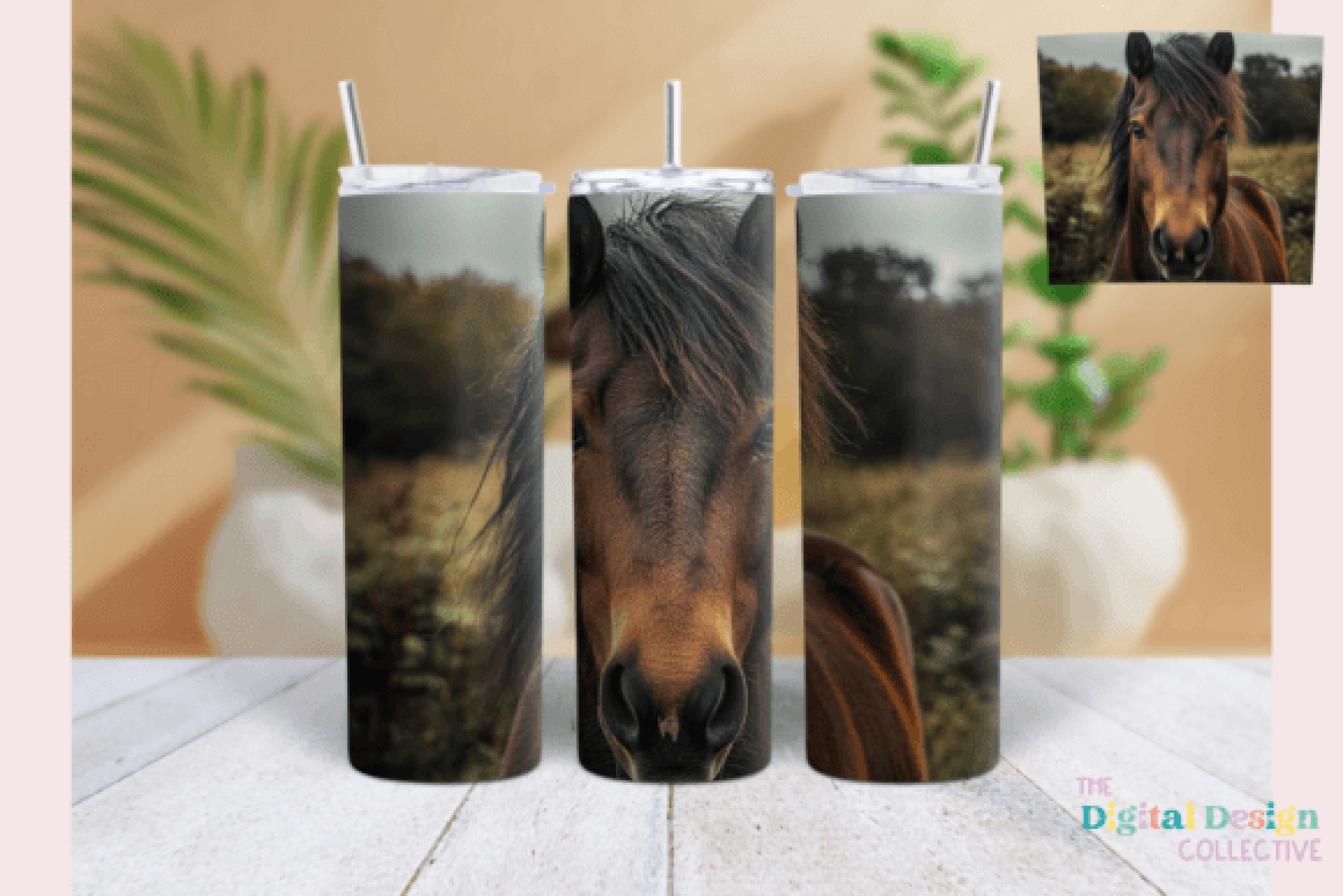 Boho Horse Tumbler Wrap Bundle