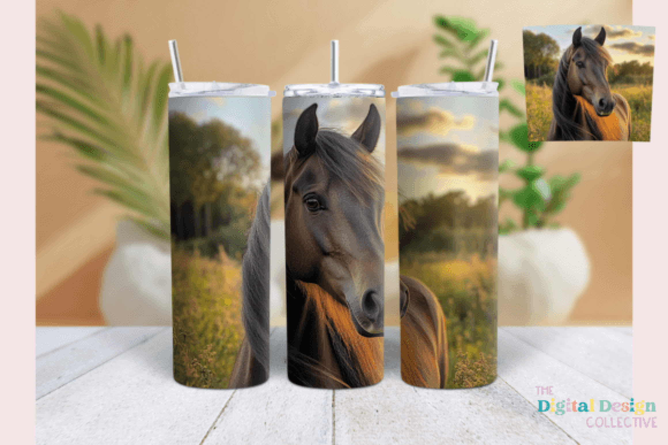 Stunning Horse Tumbler Wrap Bundle