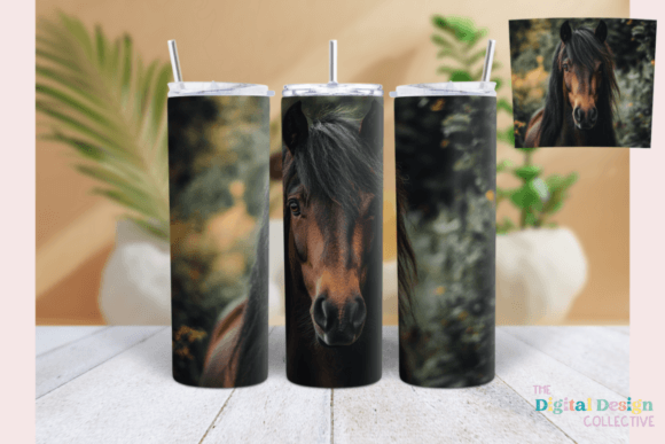 Boho Horse Tumbler Wrap Bundle